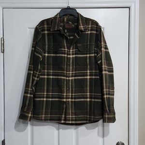 ORVIS Men’s Heavyweight Two Pocket Long Sleeve Flannel Button Down - Medium
